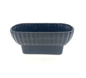 Vintage MCM Miramar of California Black Pottery Planter 8" Wide x 4" Tall